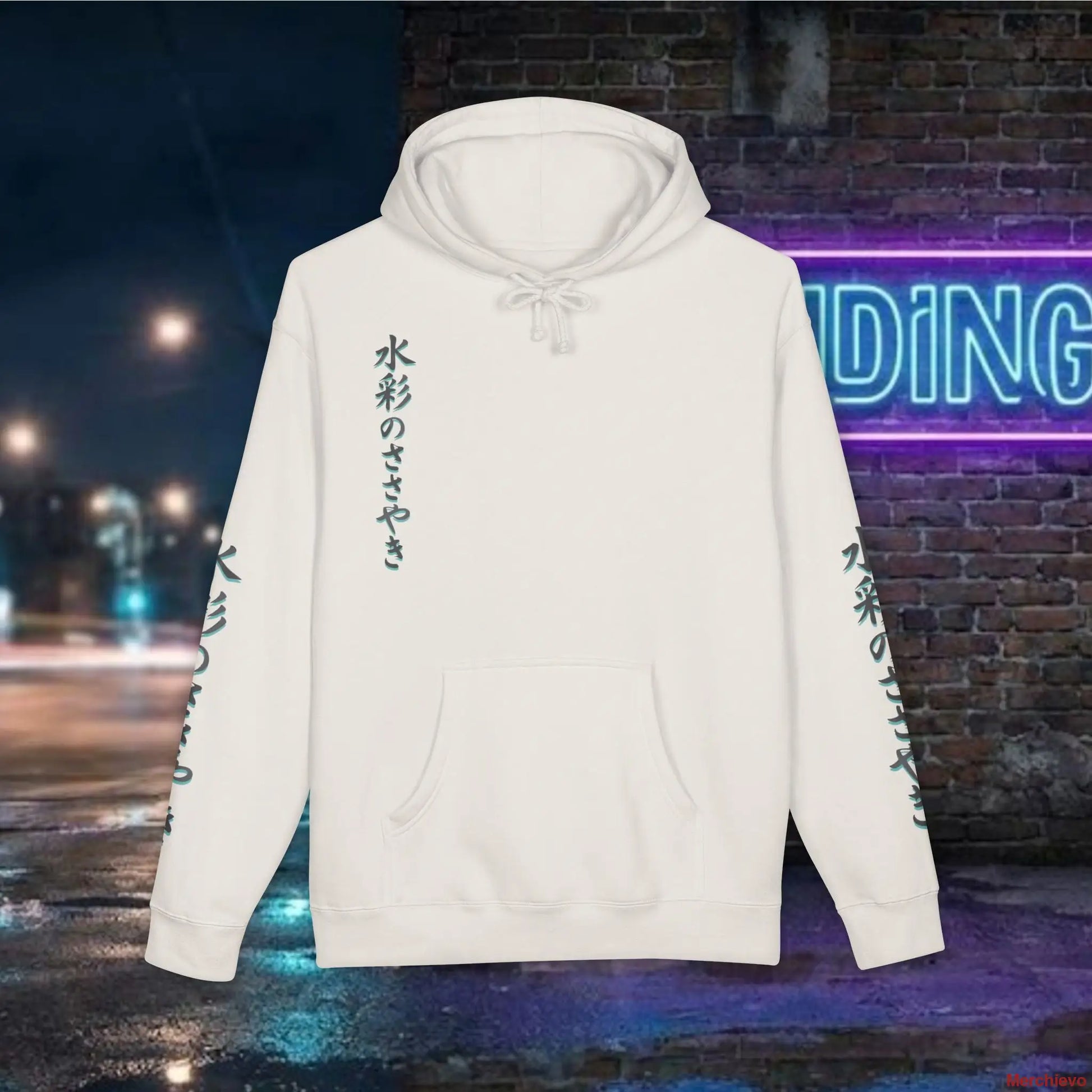 Neo-Tokyo Kimono Hoodie — Urban Techwear Aesthetic XS / Bone Hoodie