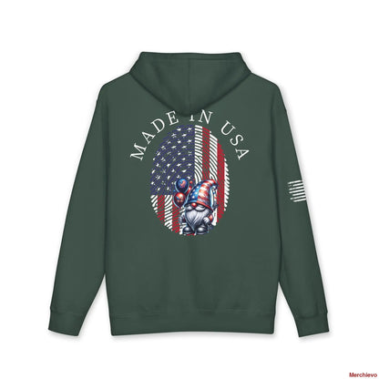 Patriot American Woman Hoodie | Patriotic Graphic Pullover Hoodie Hoodie