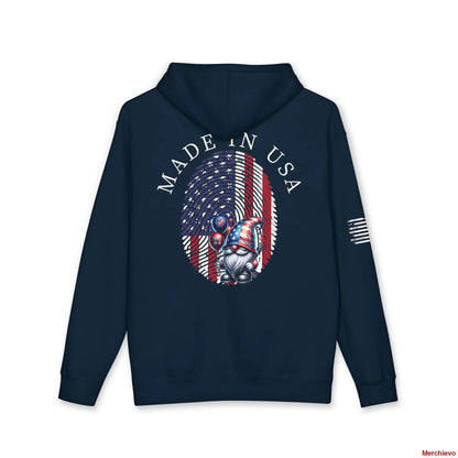 Patriot American Woman Hoodie | Patriotic Graphic Pullover Hoodie Hoodie