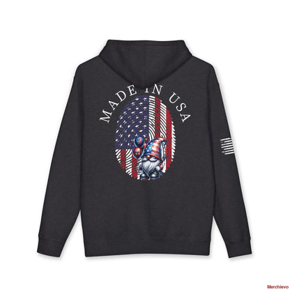 Patriot American Woman Hoodie | Patriotic Graphic Pullover Hoodie Hoodie