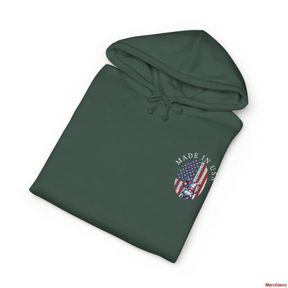Patriot American Woman Hoodie | Patriotic Graphic Pullover Hoodie Hoodie