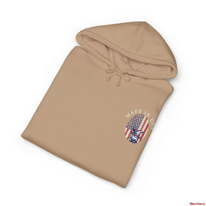 Patriot American Woman Hoodie | Patriotic Graphic Pullover Hoodie Hoodie