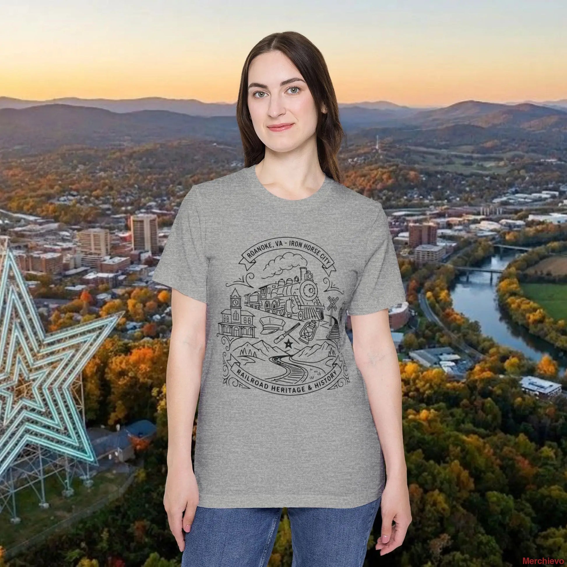 Railroad Heritage T-Shirt Athletic Heather / XS T-Shirt