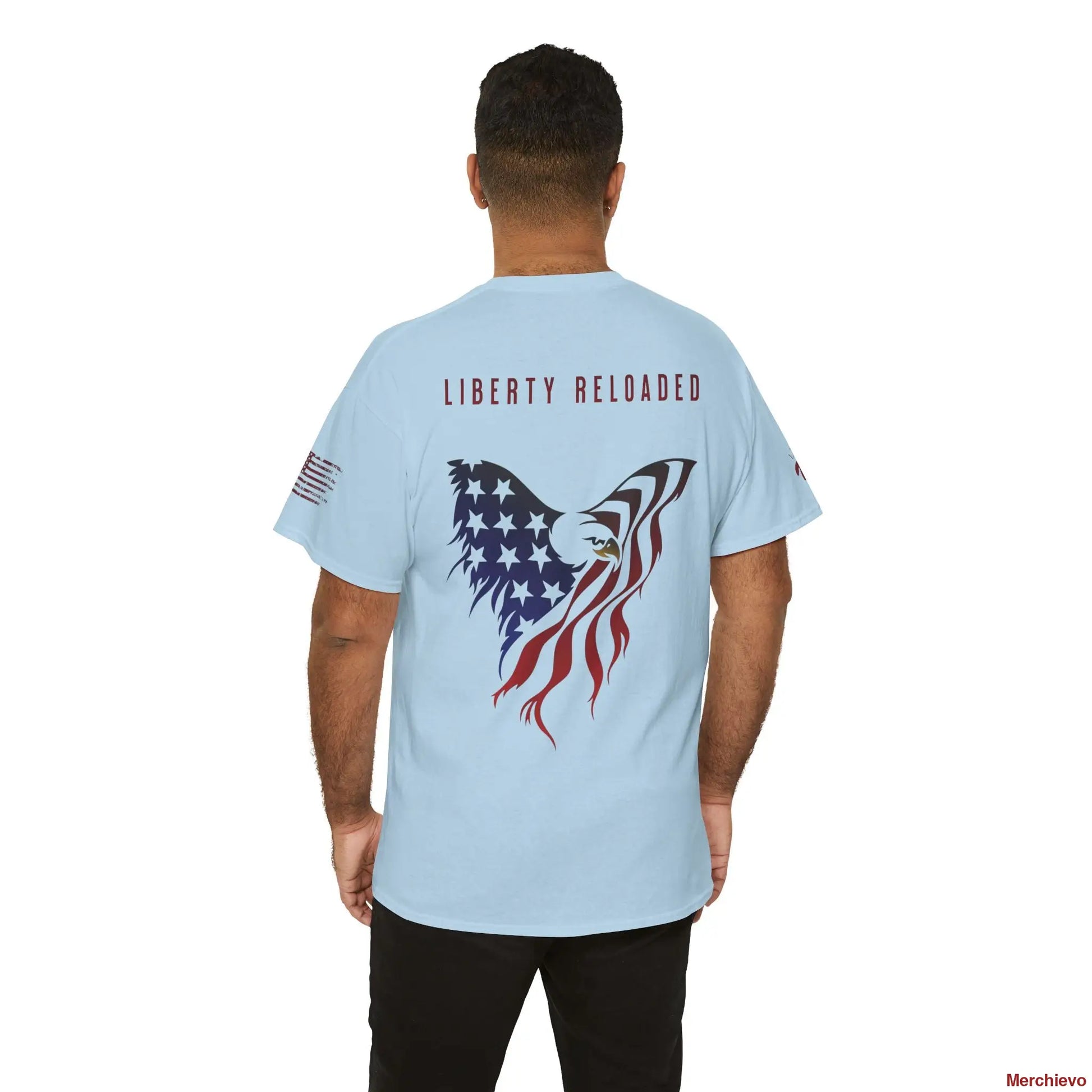 Reloaded 2.0 - Light Wash Heritage Eagle Heavyweight T-Shirt T-Shirt