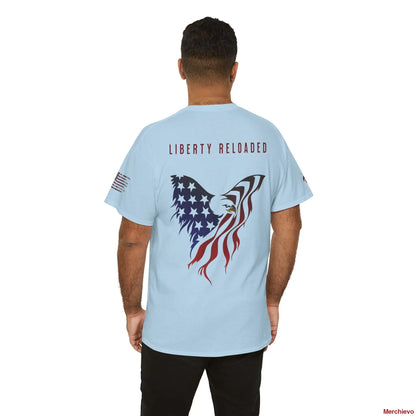 Reloaded 2.0 - Light Wash Heritage Eagle Heavyweight T-Shirt T-Shirt