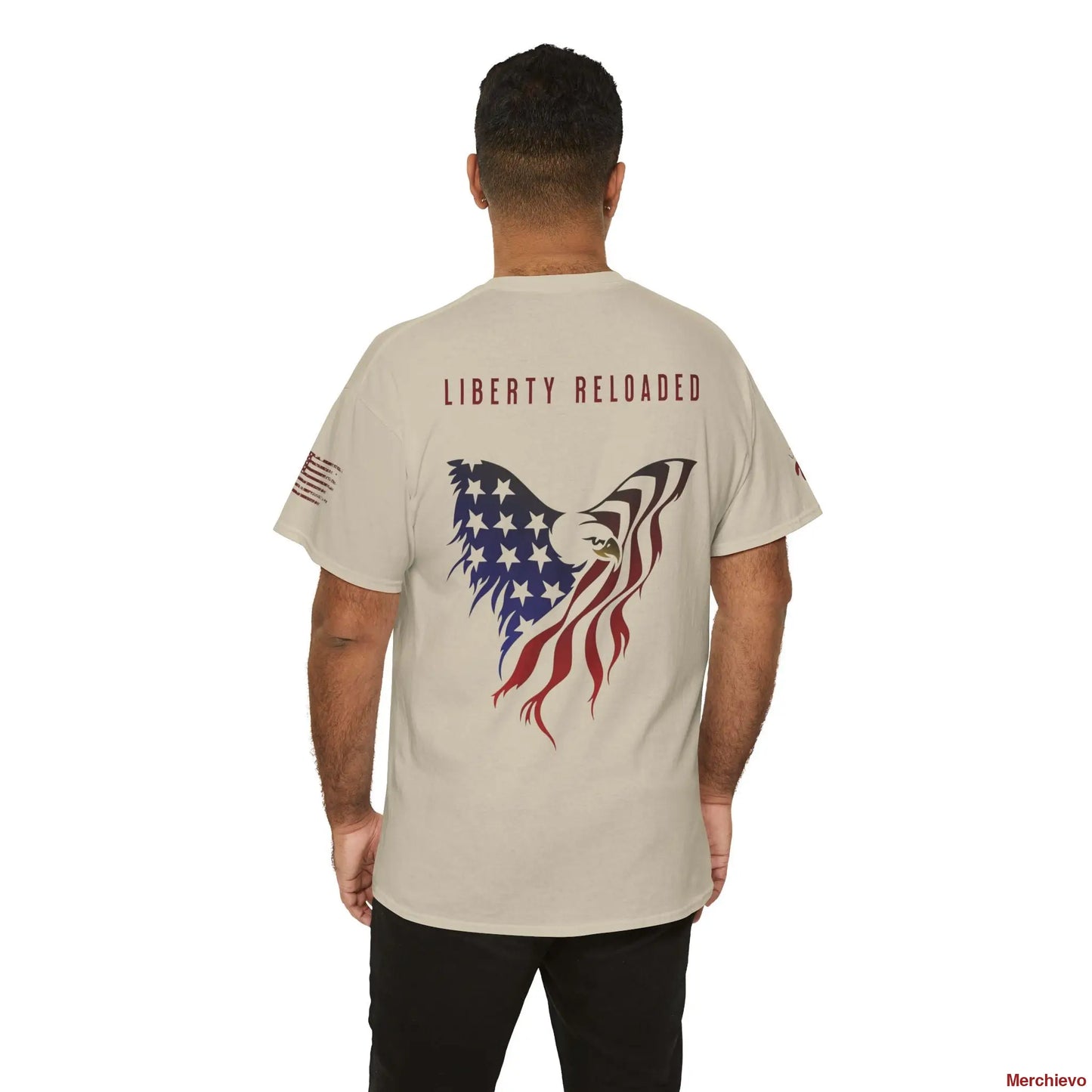 Reloaded 2.0 - Light Wash Heritage Eagle Heavyweight T-Shirt T-Shirt