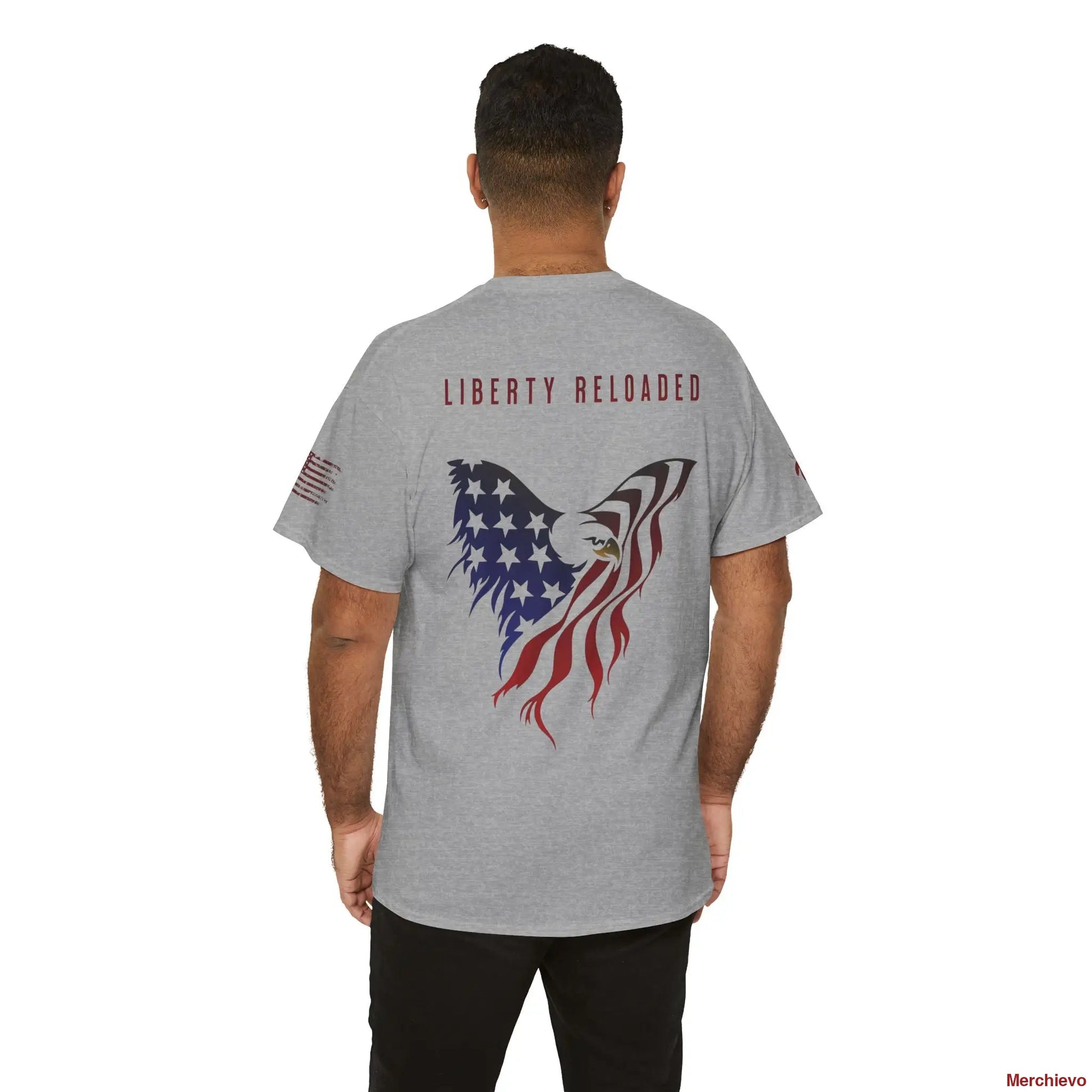 Reloaded 2.0 - Light Wash Heritage Eagle Heavyweight T-Shirt T-Shirt