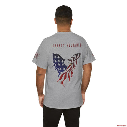 Reloaded 2.0 - Light Wash Heritage Eagle Heavyweight T-Shirt T-Shirt