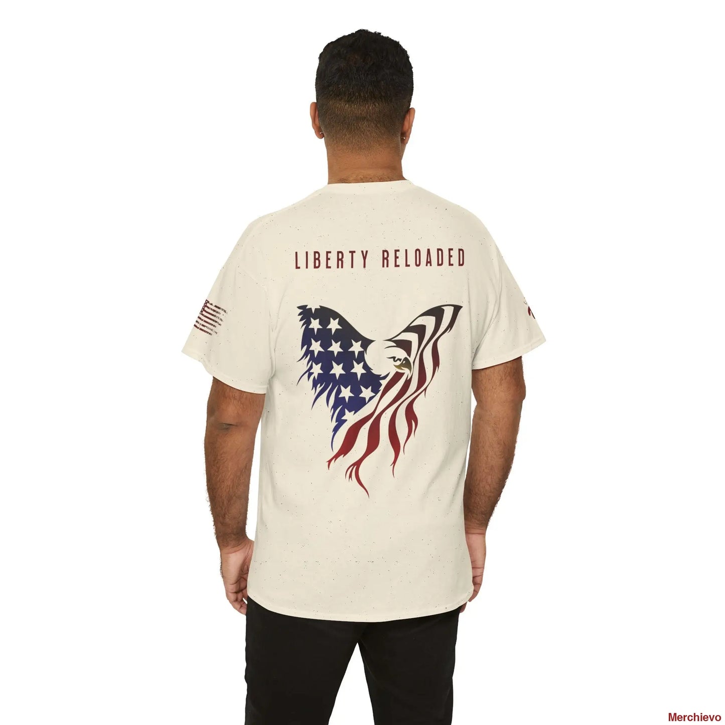 Reloaded 2.0 - Light Wash Heritage Eagle Heavyweight T-Shirt T-Shirt