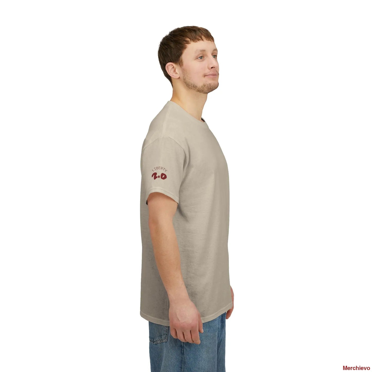 Reloaded 2.0 - Light Wash Heritage Eagle Heavyweight T-Shirt T-Shirt