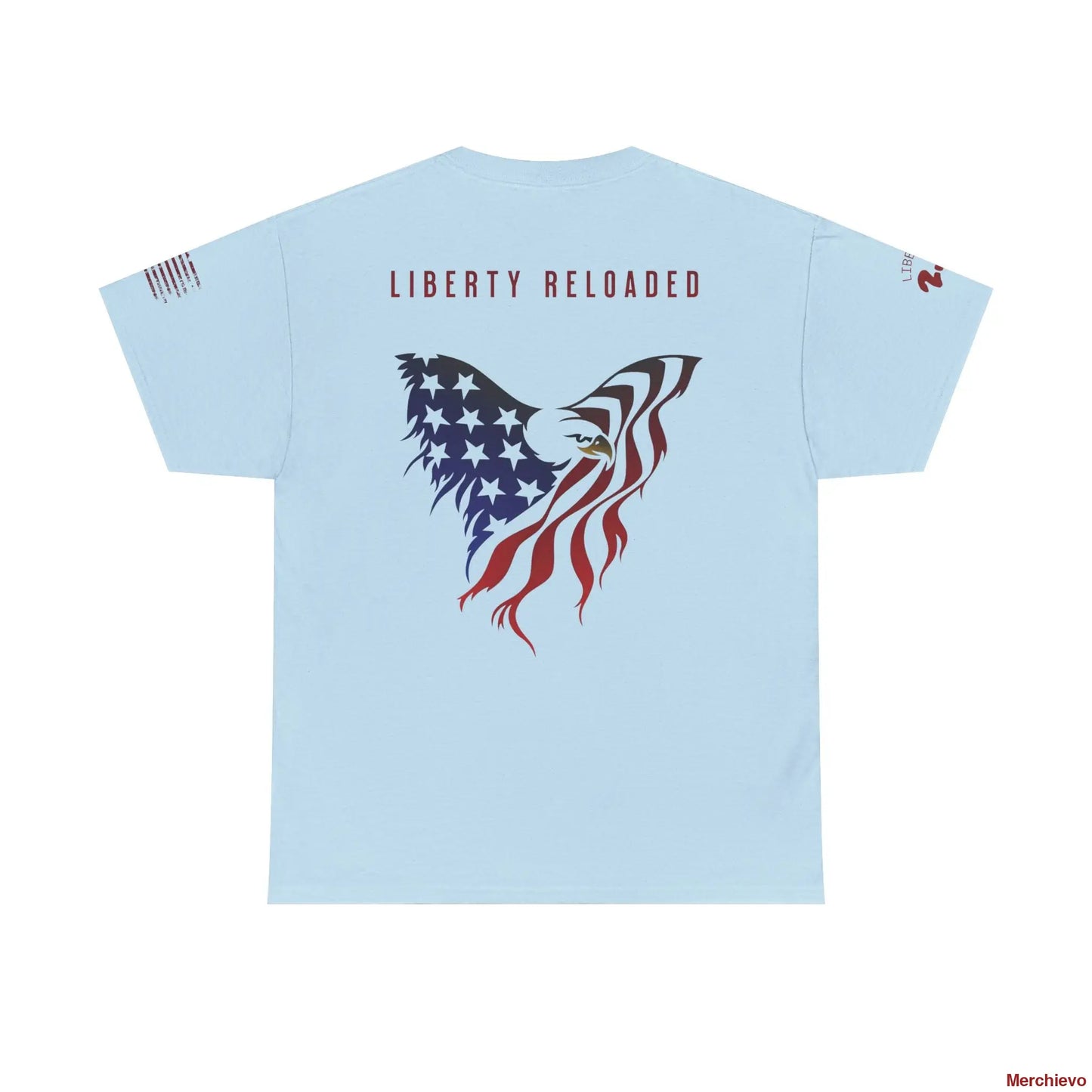 Reloaded 2.0 - Light Wash Heritage Eagle Heavyweight T-Shirt T-Shirt