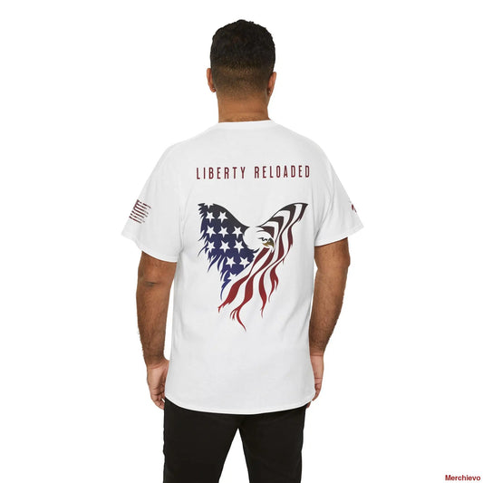 Reloaded 2.0 - Light Wash Heritage Eagle Heavyweight T-Shirt White / S T-Shirt