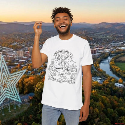 Roanoke VA ’Brews & Tunes’ Graphic T-Shirt T-Shirt