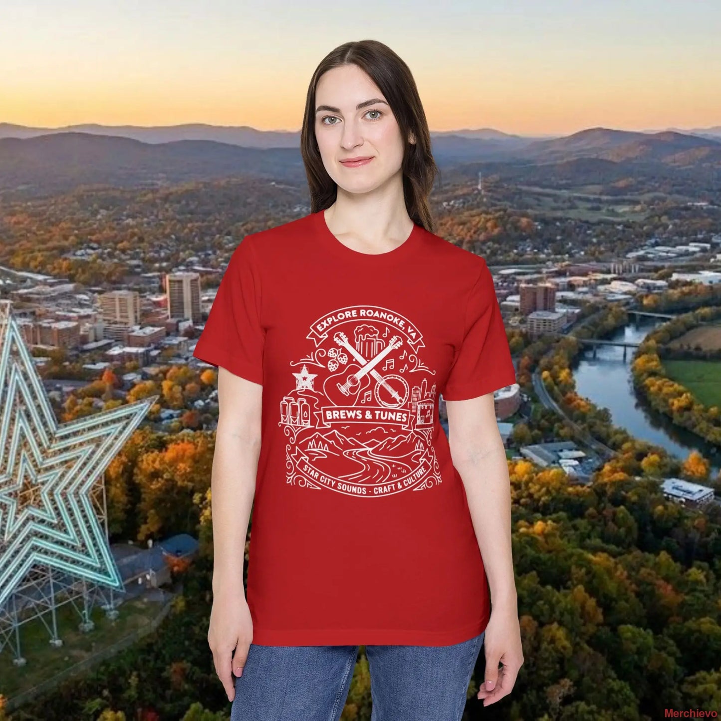 Roanoke VA Explore T-Shirt Red / XS T-Shirt