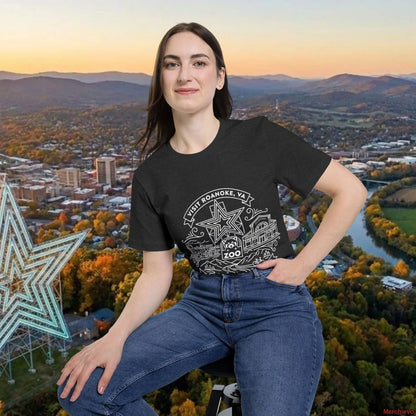 Roanoke Valley ’Star City’ T-Shirt | Retro Virginia Travel Souvenir Tee T-Shirt