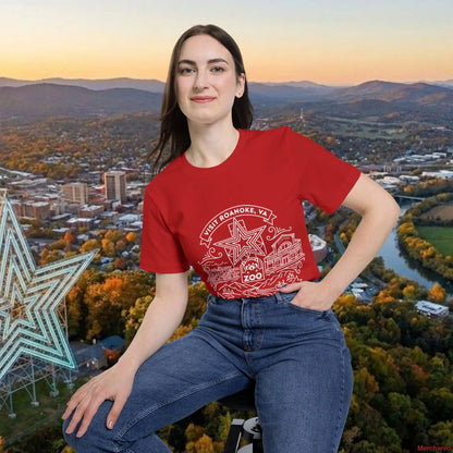 Roanoke Valley ’Star City’ T-Shirt | Retro Virginia Travel Souvenir Tee T-Shirt