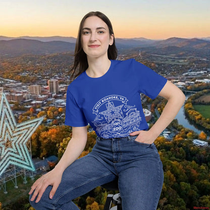 Roanoke Valley ’Star City’ T-Shirt | Retro Virginia Travel Souvenir Tee T-Shirt