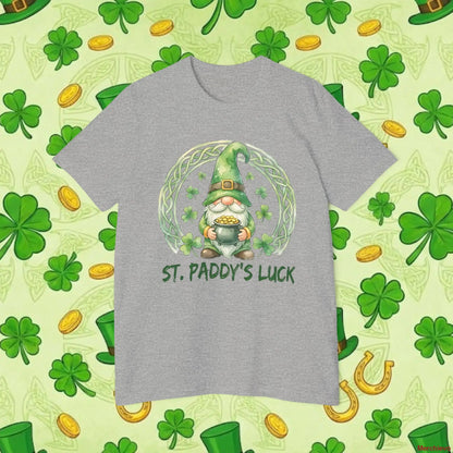 St. Paddy’s Luck Gnome T-Shirt | Whimsical Irish Folklore Graphic Tee T-Shirt