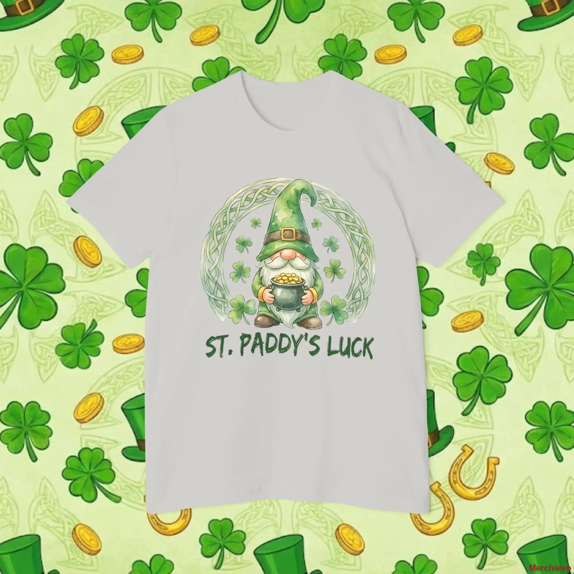 St. Paddy’s Luck Gnome T-Shirt | Whimsical Irish Folklore Graphic Tee T-Shirt