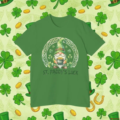 St. Paddy’s Luck Gnome T-Shirt | Whimsical Irish Folklore Graphic Tee T-Shirt