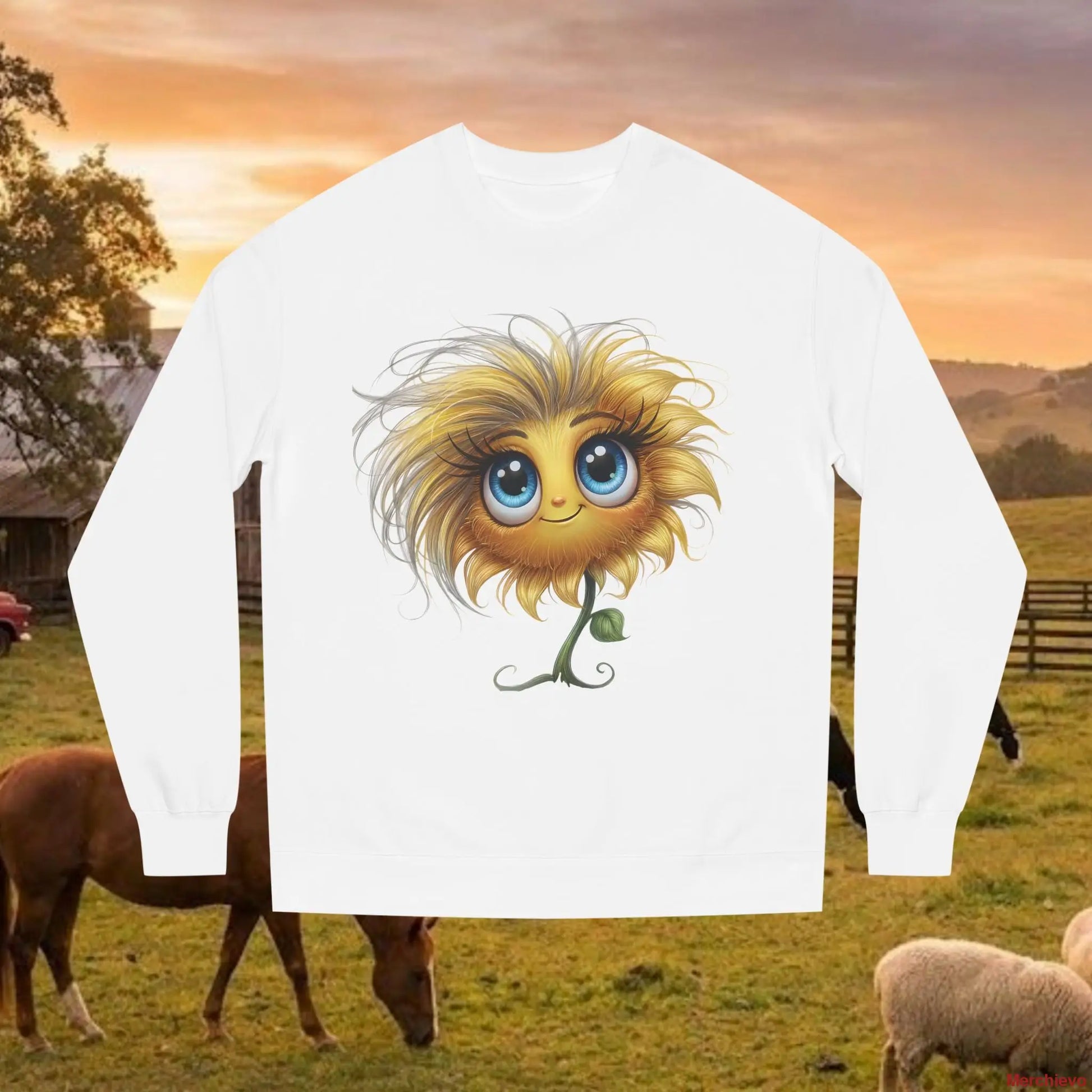 Sunflower with Attitude Lightweight Sweatshirt Sweatshirt