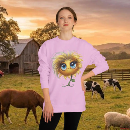 Sunflower with Attitude Lightweight Sweatshirt S / Light Pink Sweatshirt