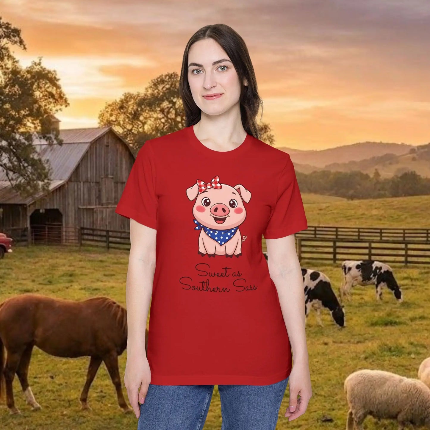 Sweet as Southern Sass Pig Tee