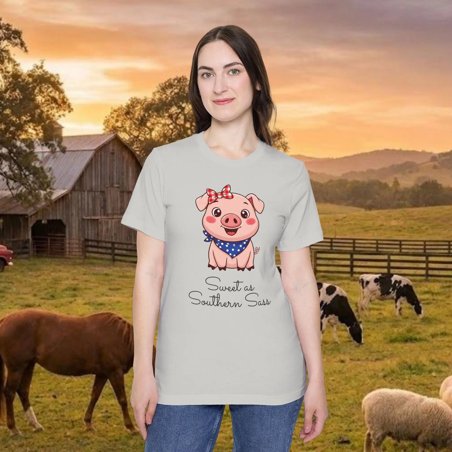 Sweet as Southern Sass Pig Tee