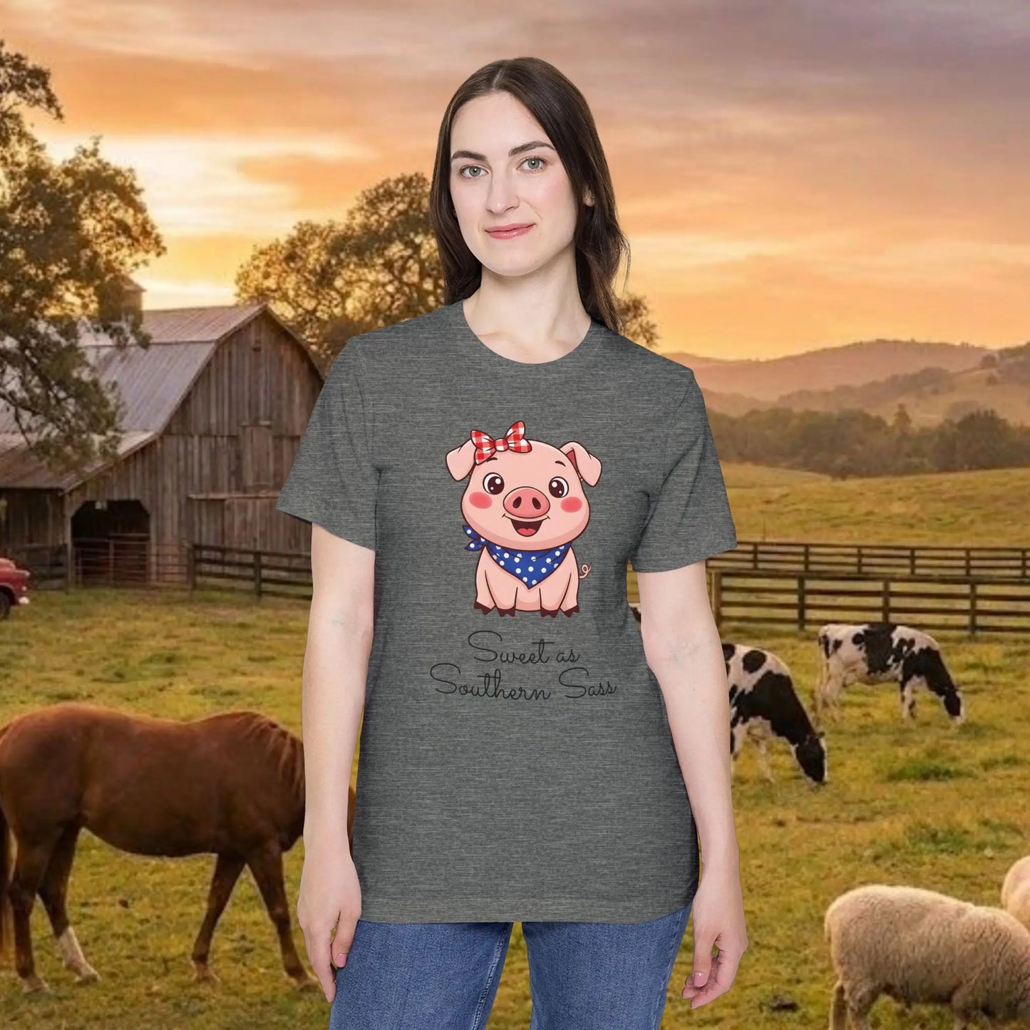 Sweet as Southern Sass Pig Tee