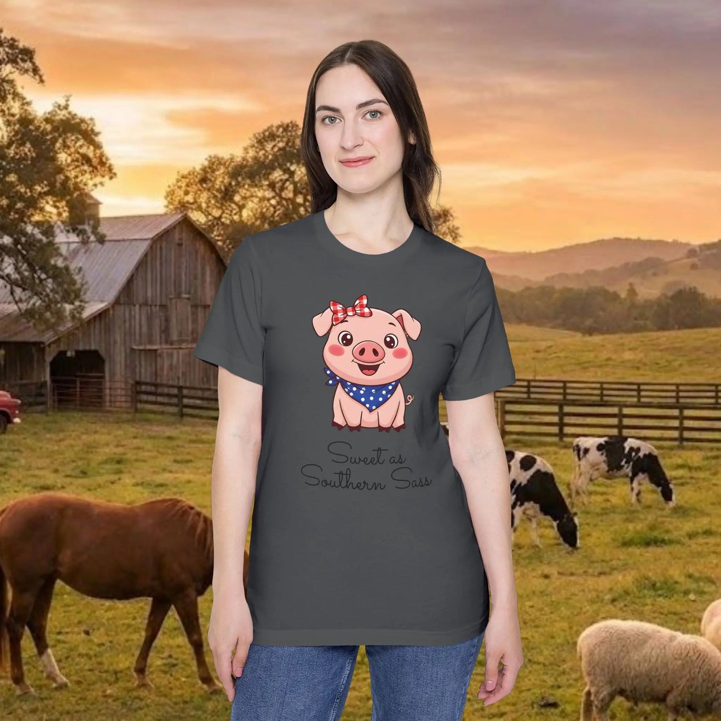 Sweet as Southern Sass Pig Tee