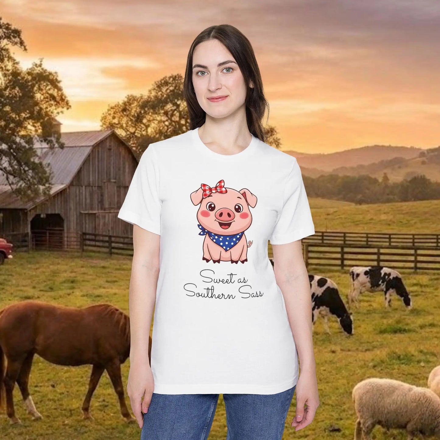 Sweet as Southern Sass Pig Tee