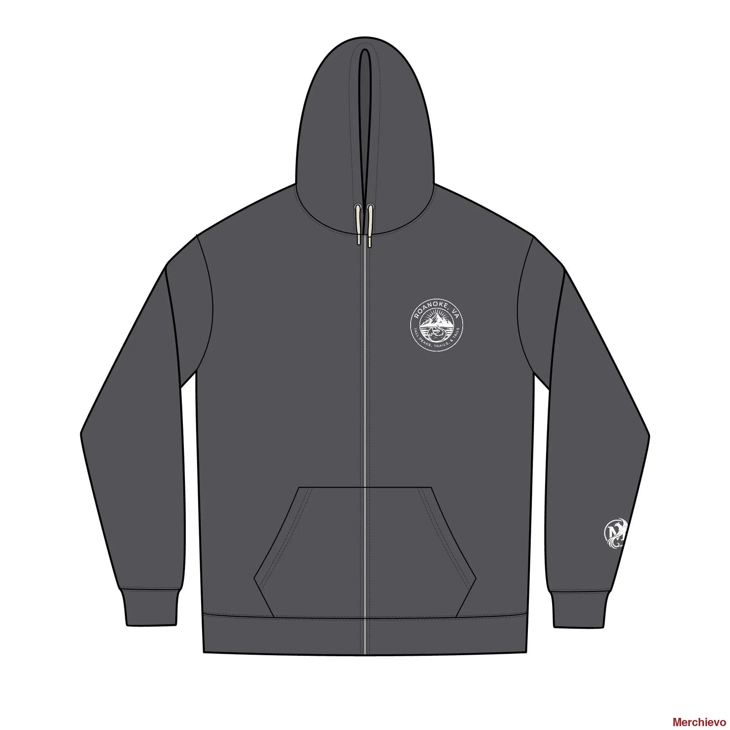 Tails and Trails Roanoke Hoodie XS / Charcoal Heather Hoodie