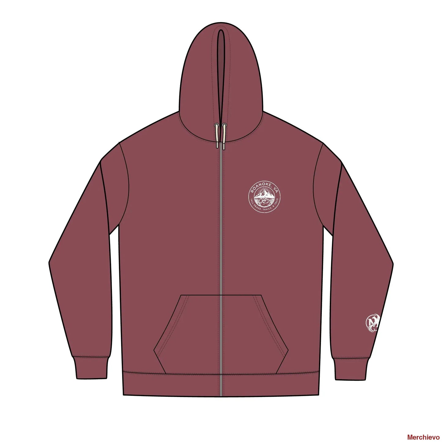 Tails and Trails Roanoke Hoodie XS / Maroon Heather Hoodie
