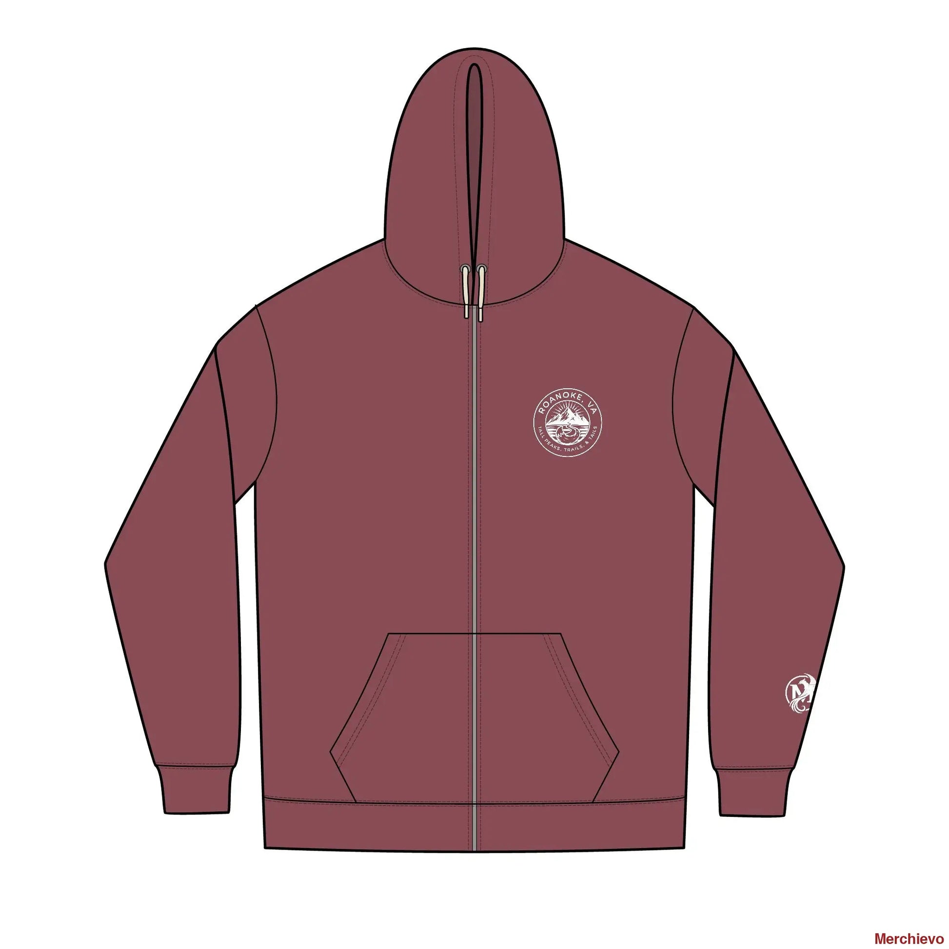 Tails and Trails Roanoke Hoodie XS / Maroon Heather Hoodie