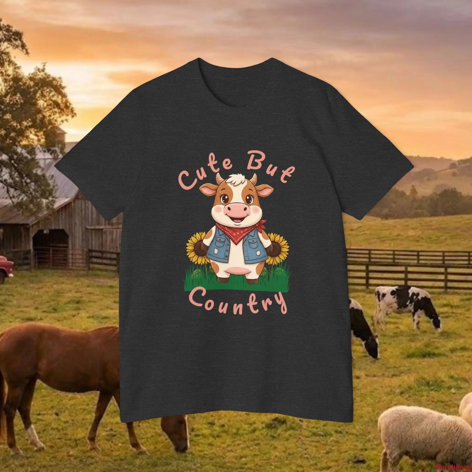 The ’Cute but Country’ Cow Tee T-Shirt