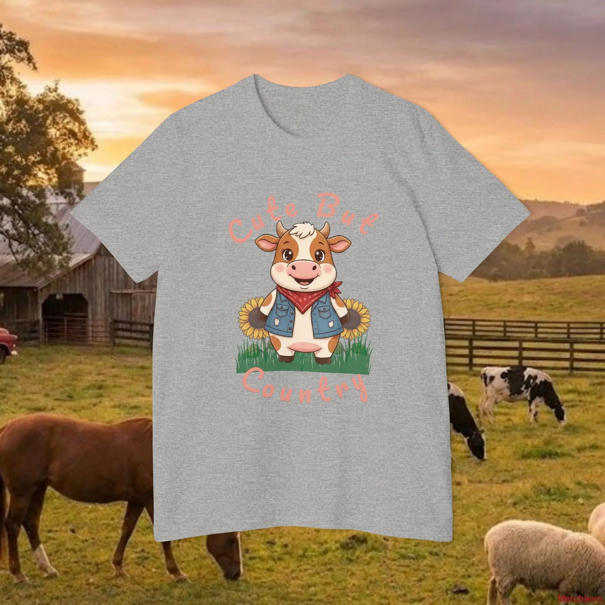 The ’Cute but Country’ Cow Tee T-Shirt