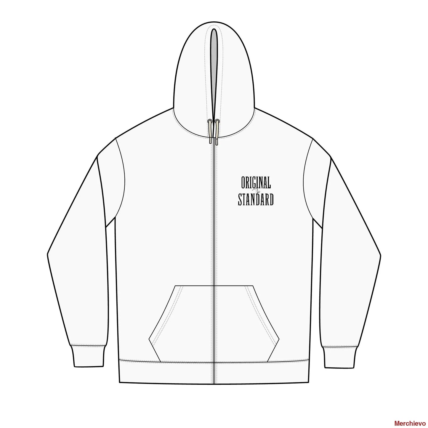 The Original Standard Full-Zip Hoodie XS / White Hoodie