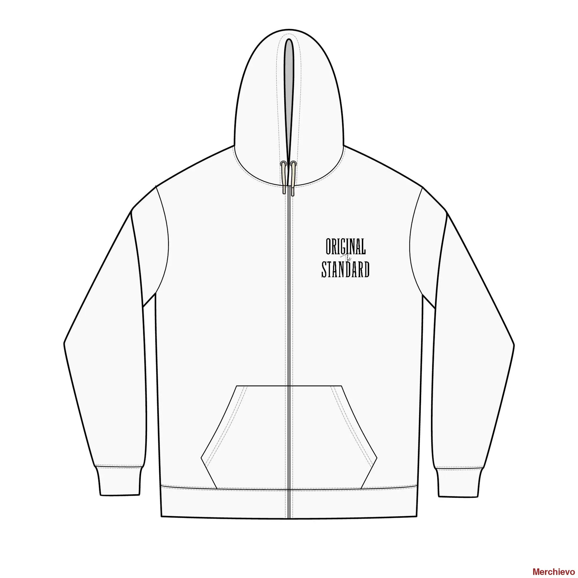 The Original Standard Full-Zip Hoodie XS / White Hoodie