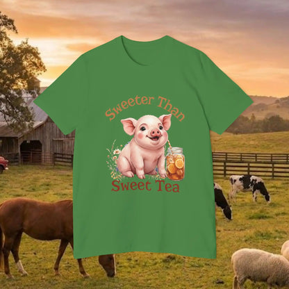 The "Sweet Tea & Southern Sass Pig" Tee
