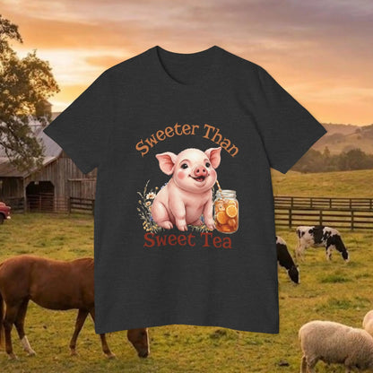 The "Sweet Tea & Southern Sass Pig" Tee