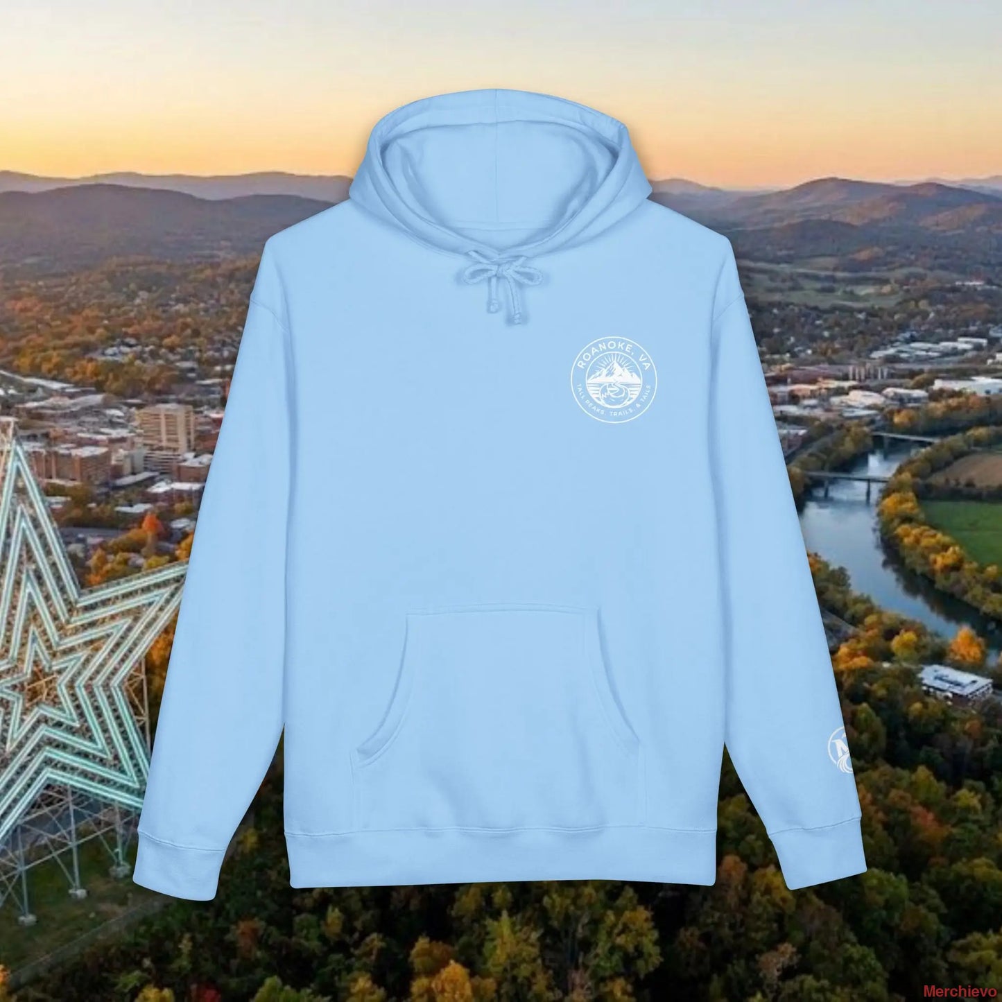 The ’Tails and Trails’ Scenic Hoodie XS / Blue Aqua Hoodie