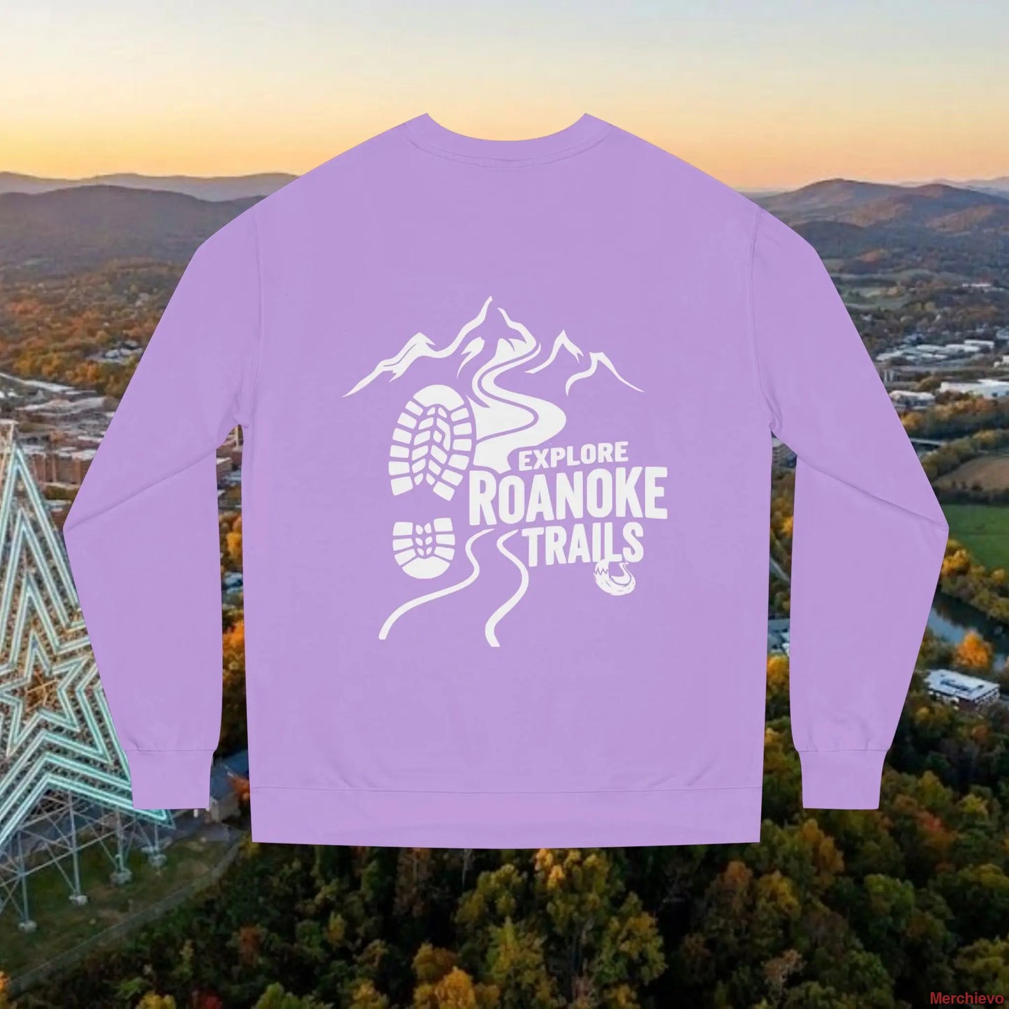 The ’Tails and Trails’ Scenic Sweatshirt Lavender / S Sweatshirt