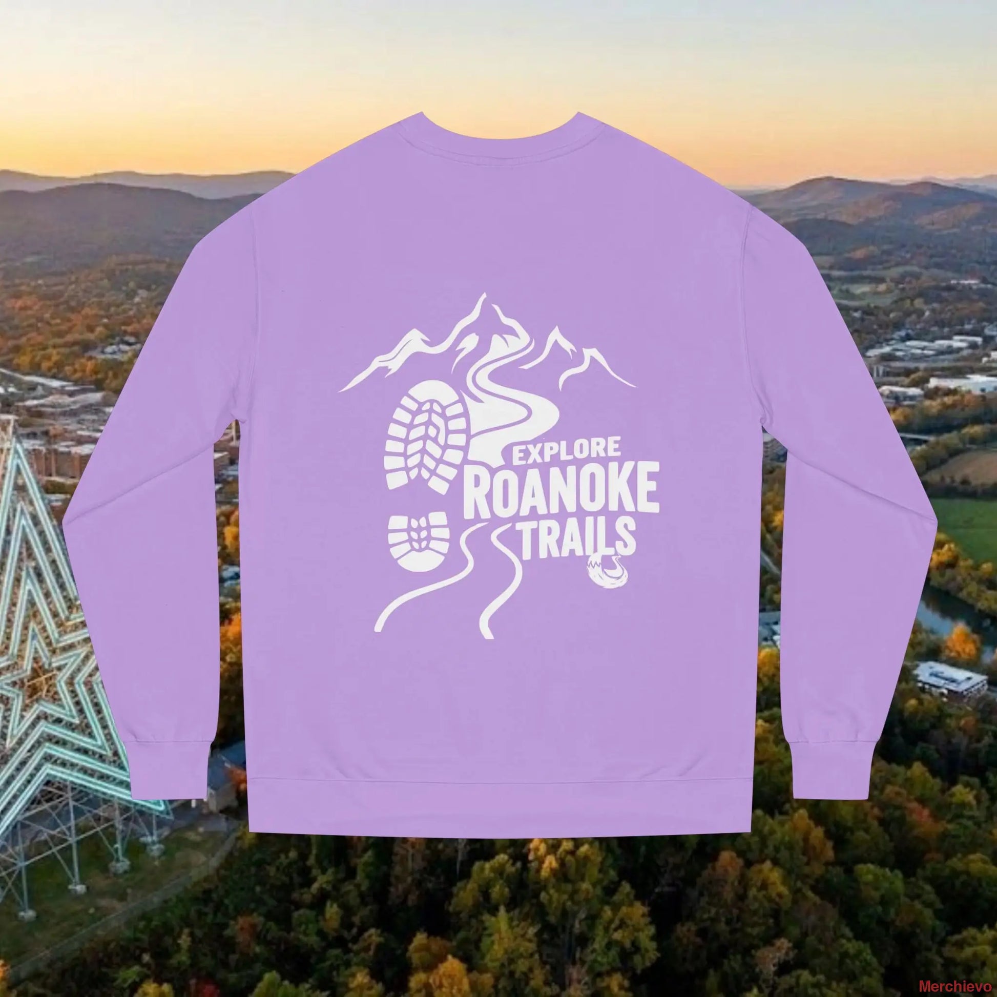 The ’Tails and Trails’ Scenic Sweatshirt Lavender / S Sweatshirt