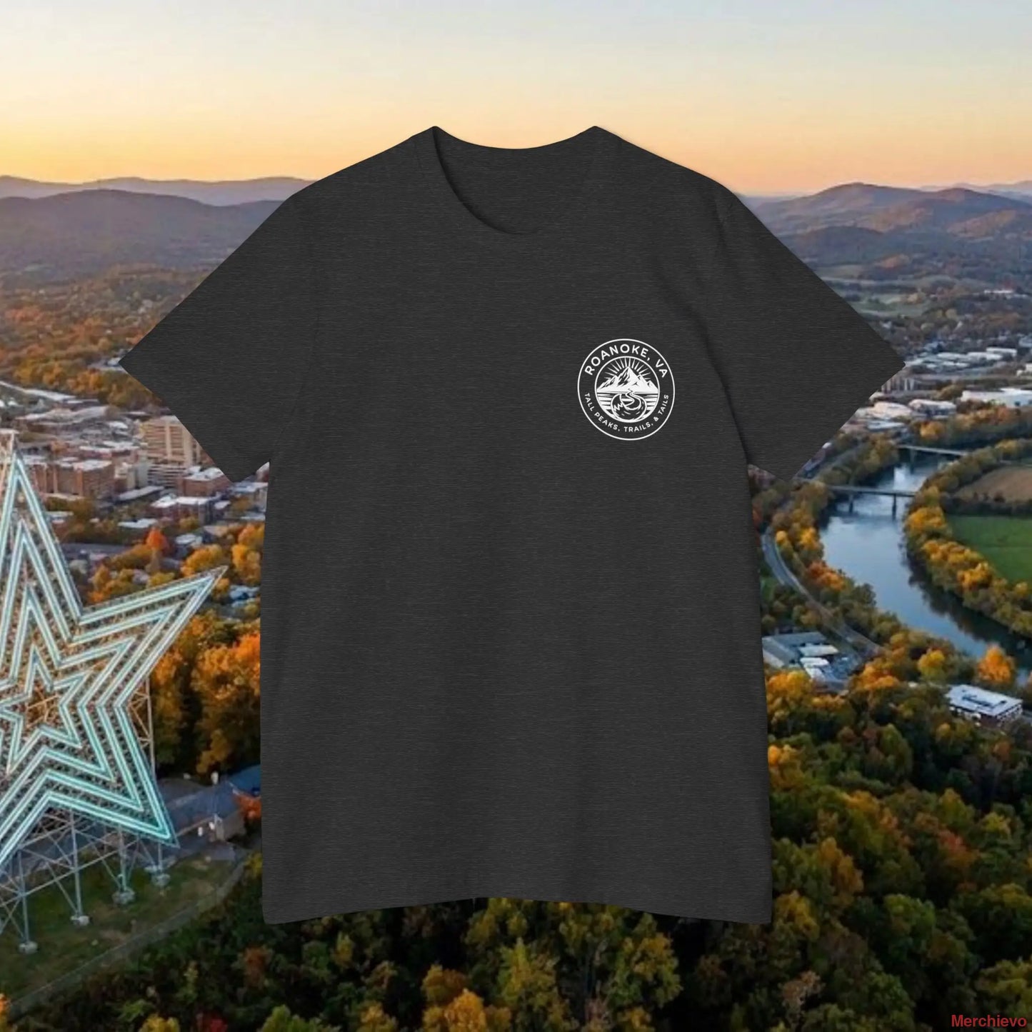 The ’Tails and Trails’ Scenic T-Shirt Dark Grey Heather / XS T-Shirt