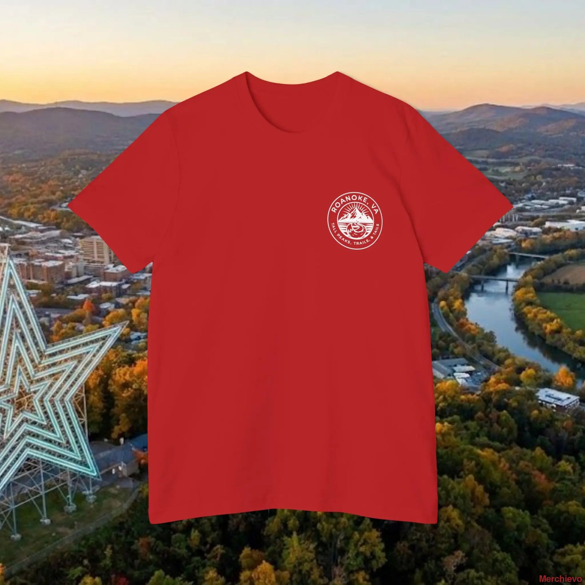 The ’Tails and Trails’ Scenic T-Shirt Red / XS T-Shirt