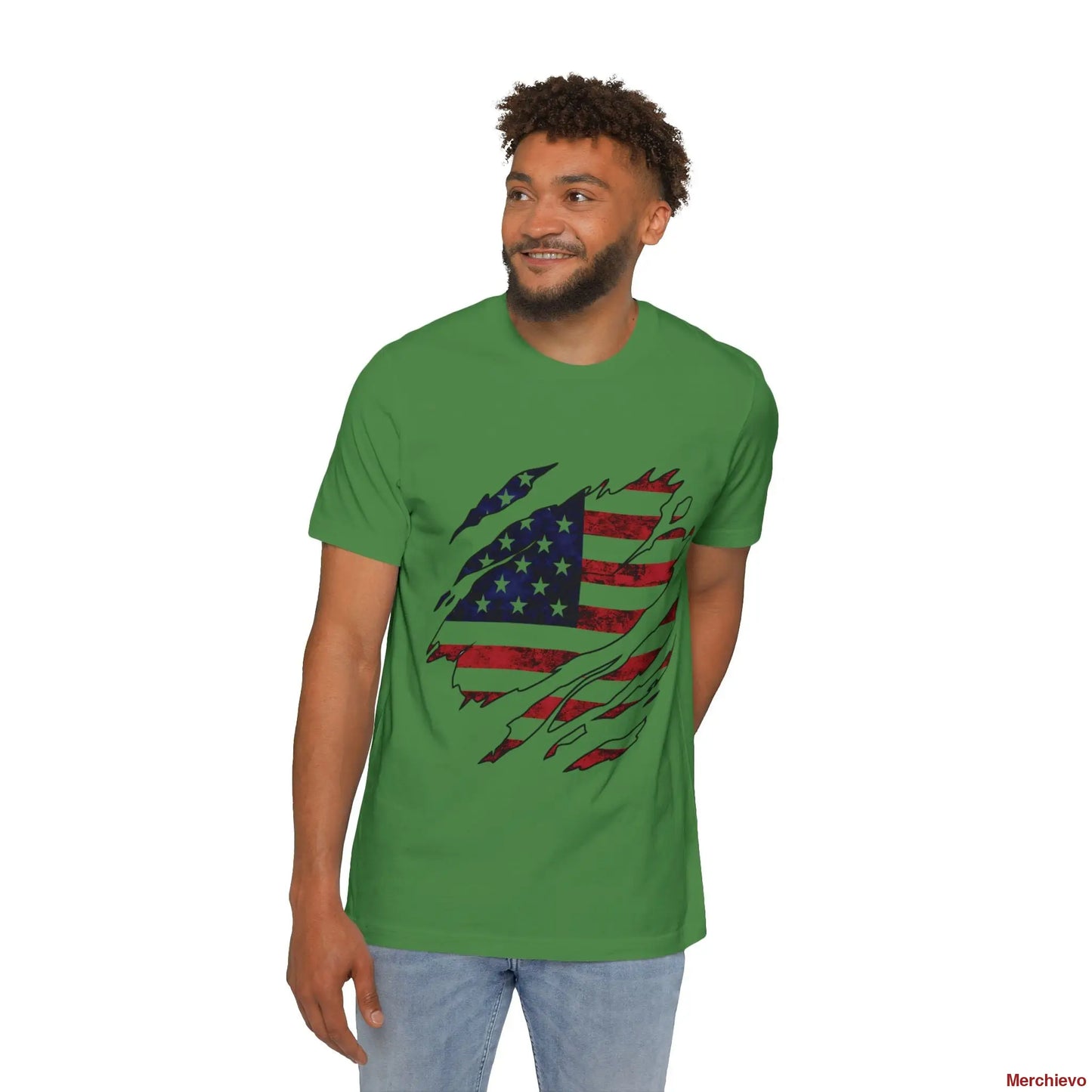 Torn American Flag TeeProduct Details: Leaf / L T-Shirt