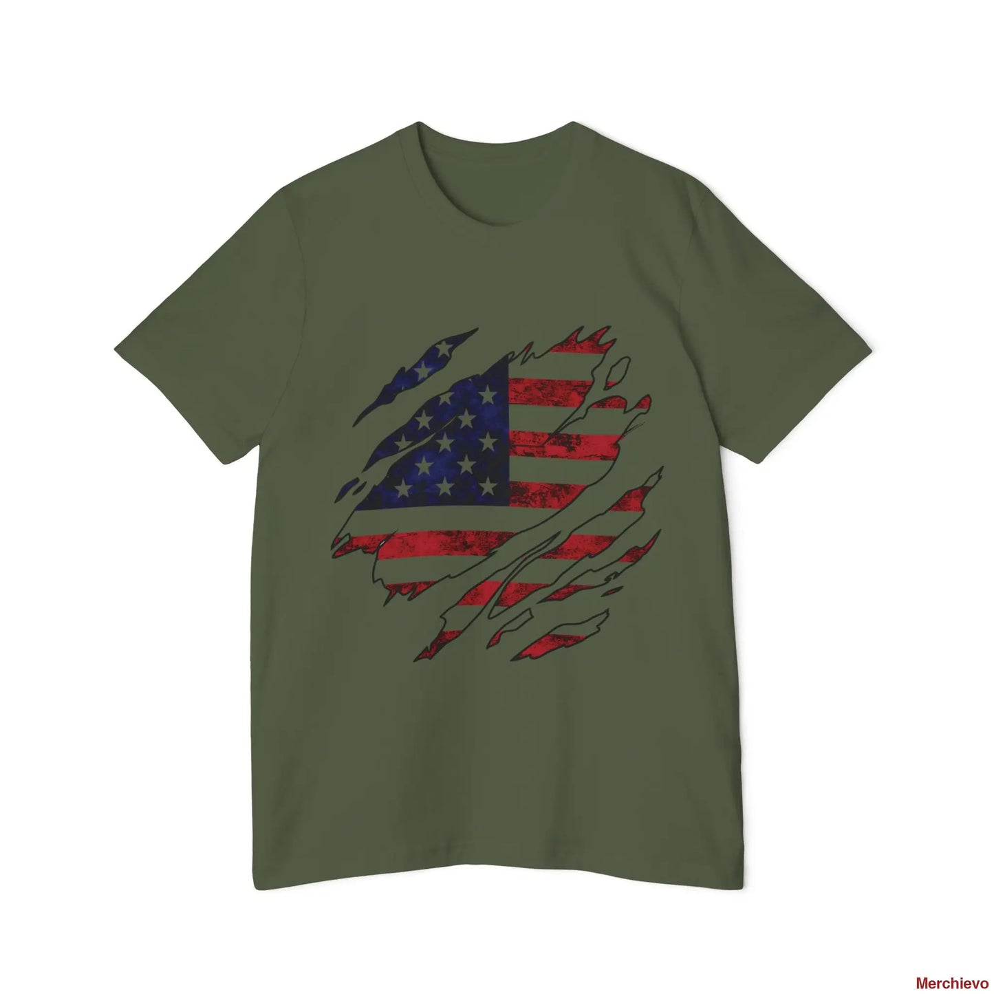 Torn American Flag TeeProduct Details: T-Shirt