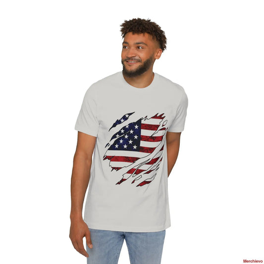 Torn American Flag TeeProduct Details: T-Shirt