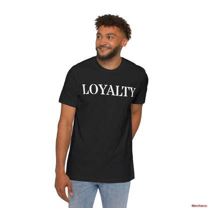 USA Loyalty American Flag T-Shirt Solid Black Blend / XS T-Shirt