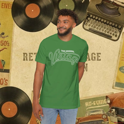 Vintage 1950s Retro Pattern T-Shirt Leaf / L T-Shirt